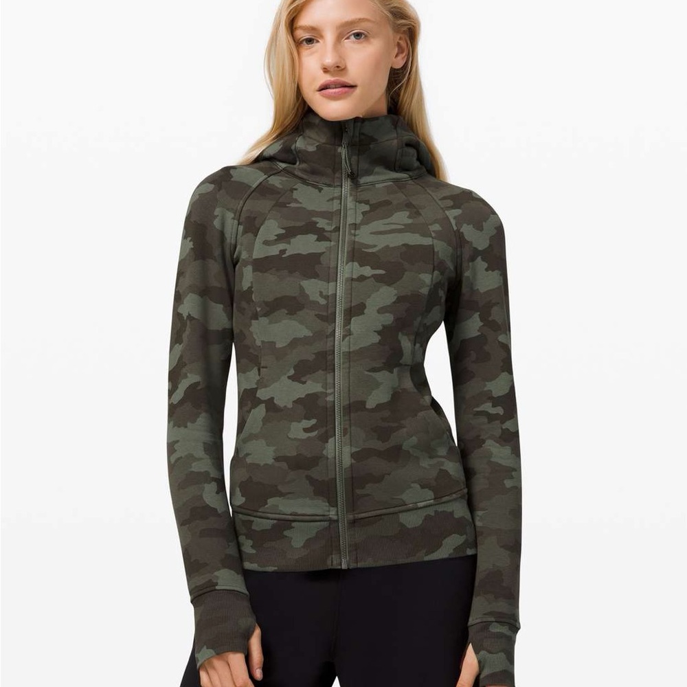 lululemon athletica Camo Green Hoodie